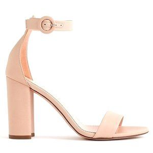 J. Crew Stella Nude Ankle Strap Block Heel